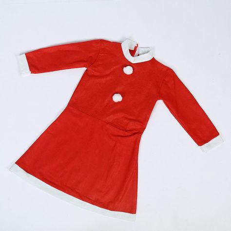 Traje De Viejita Pascuera Sra Claus Rojo Disfraz Navidad-5