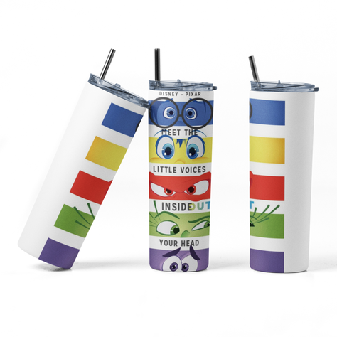 Termo Botella Térmica Inside Out Alegría Furia Pelicula-3