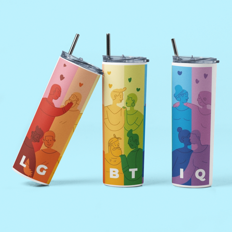 Termo Botella Térmica Orgullo Pride Lgtb Arcoiris-1