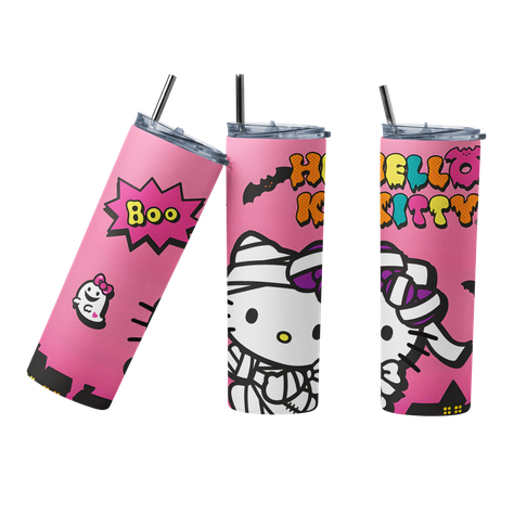 Termo Botella térmica Tumbler Hello Kitty Fantasma Boo-0