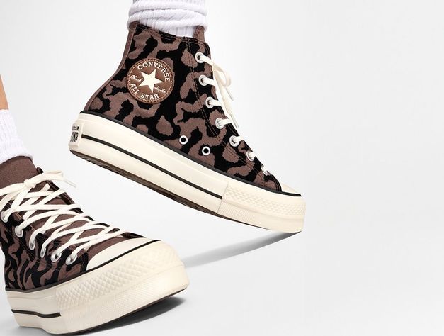 Zapatilla Converse Chuck Taylor Lift Hi Print Mujer-8