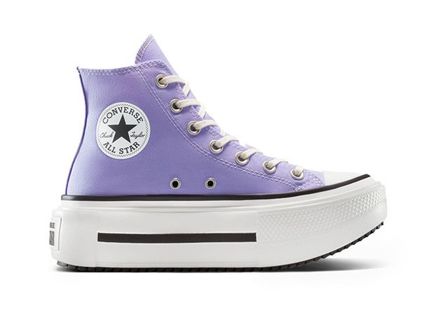Zapatilla Mujer Converse Chuck Taylor Double Stack Morado-0