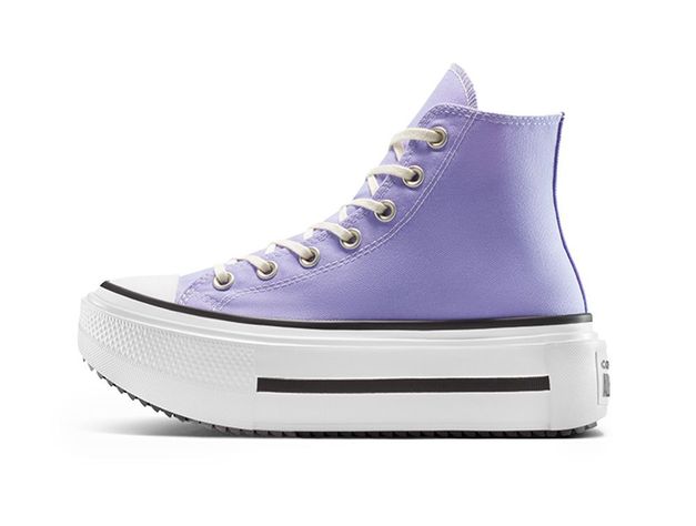 Zapatilla Mujer Converse Chuck Taylor Double Stack Morado-1