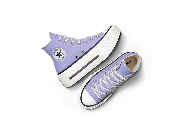 Zapatilla Mujer Converse Chuck Taylor Double Stack Morado-3