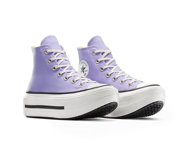 Zapatilla Mujer Converse Chuck Taylor Double Stack Morado-4
