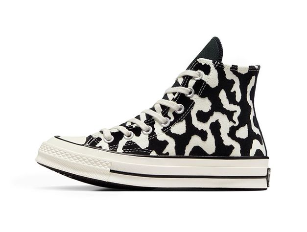 Zapatilla Converse Chuck 70 Hi Print Mujer Negro - Blanco-1