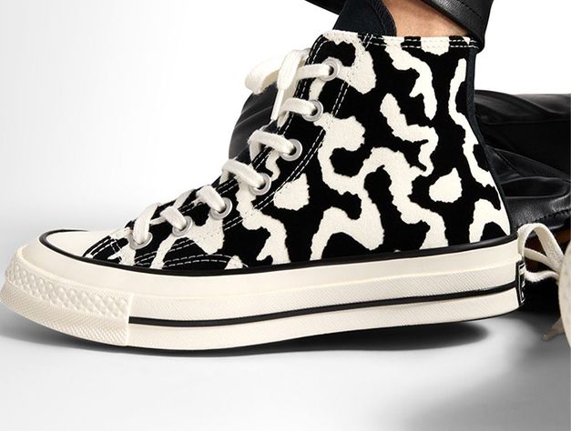 Zapatilla Converse Chuck 70 Hi Print Mujer Negro - Blanco-8