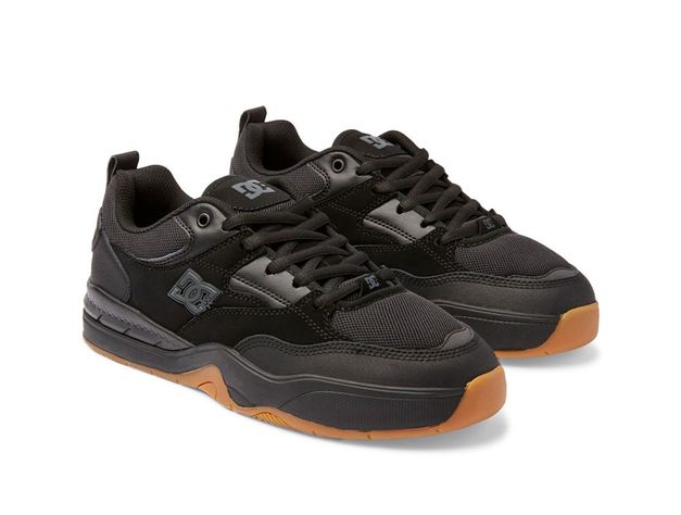 Zapatilla Dc Ascend Hombre Negro - Suela Negro Gum-1