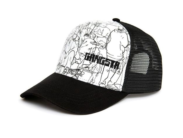 Gorro Unisex Gangsta Silouete Blanco-0