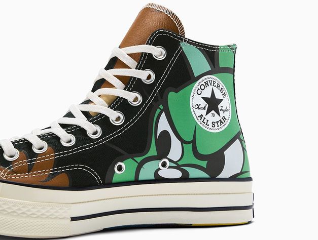 Zapatilla Unisex Converse Chuck 70 Hi Tom Y Jerry Negro-2
