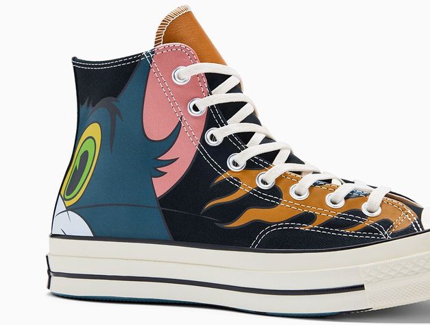 Zapatilla Unisex Converse Chuck 70 Hi Tom Y Jerry Negro-4