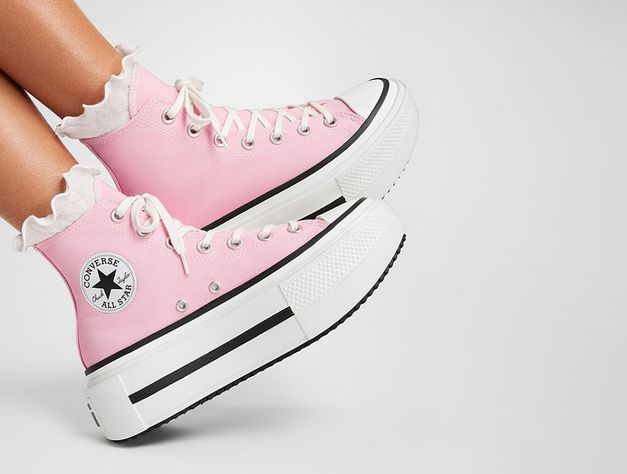 Zapatilla Mujer Converse Chuck Taylor Double Stack Rosado-7