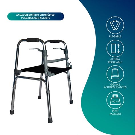 Andador Plegable Con Asiento-2