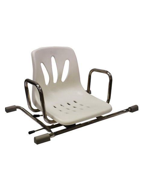 Silla Asiento De Baño Giratoria Acero Inoxidable-1