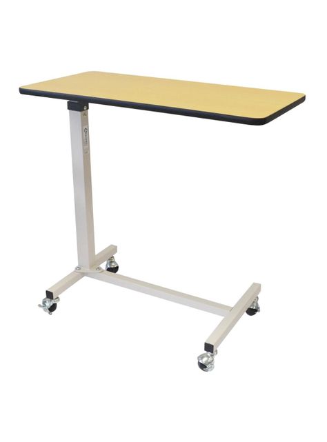 Mesa con Ruedas Ajustable para Cama Clínica Café.-0