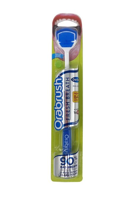 Pack Limpiador Lingual Orabrush + Hilo Dental Cross Flosser-2