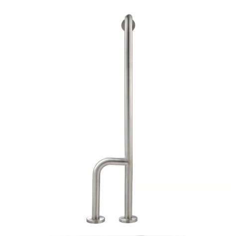 Barra Angular Piso Boble Derecha Cromada-1