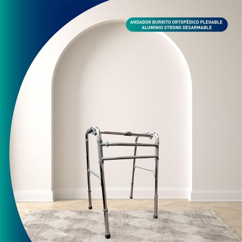 Andador Burro Ortopédico Plegable Aluminio Strong Desarmable-3