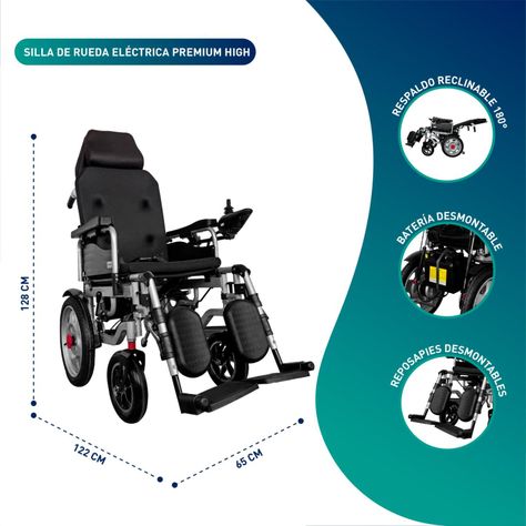 Silla De Ruedas Eléctrica Adulto Premium High-1
