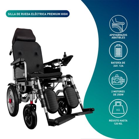 Silla De Ruedas Eléctrica Adulto Premium High-2