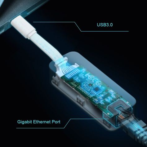 Adaptador de red USB-C a RJ45 Gigabit TP-Link UE300C Mac o Windows-2