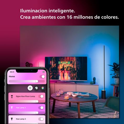 Lámpara De Piso Philips Hue Gradient RGBIC Signe Zigbee Bletooth-6