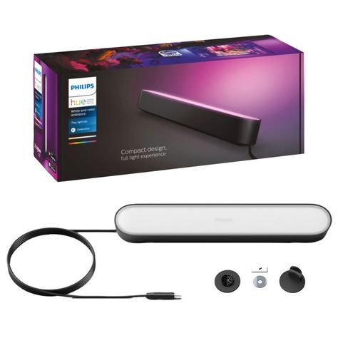 Philips Hue Play Barra V4 Single Adicional/ Extension Zigbee Bluetooth - Sin fuente-0