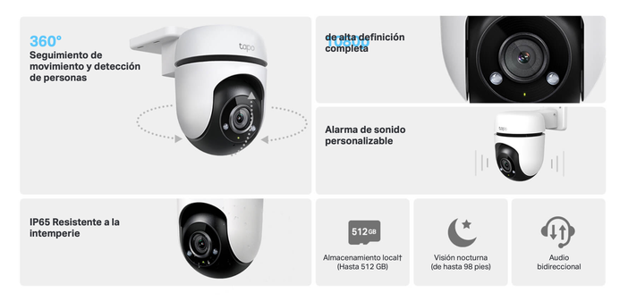 Cámara Giratoria Outdoor Tp-link Tapo C500 Visión Nocturna-1