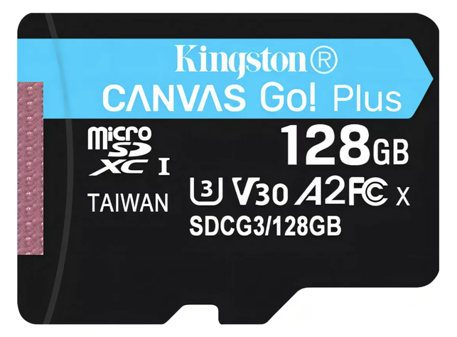 Memoria Micro SD Kingston 128gb Canvas Go! Plus Uhs-i A2 V30 U3 C10 170MB/S-1