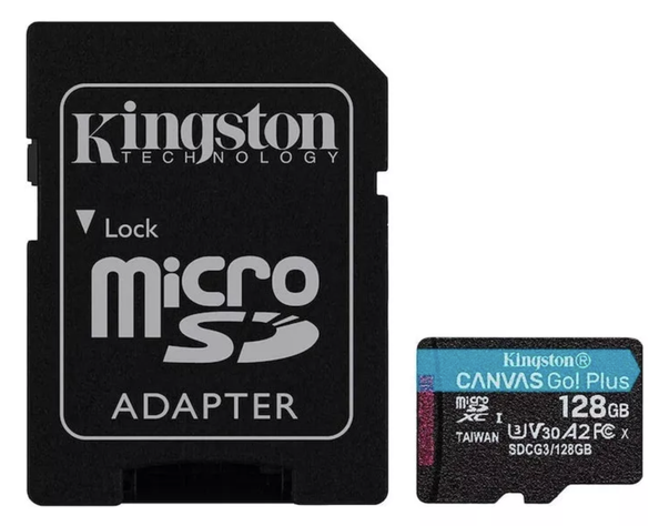 Memoria Micro SD Kingston 128gb Canvas Go! Plus Uhs-i A2 V30 U3 C10 170MB/S-2