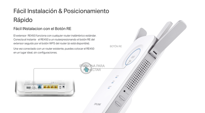 Amplificar Repetidor Mesh Wifi Tp-link Re450 Ac1750 One Mesh-6