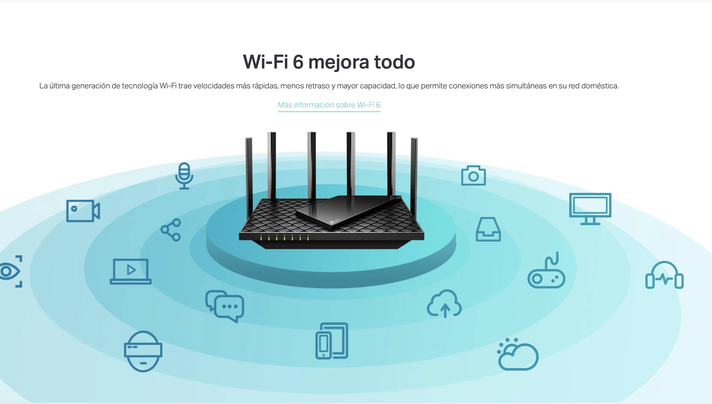 Router AX5400 Tri-Band Gigabit Wi-Fi 6 Archer AX72OneMesh™-2