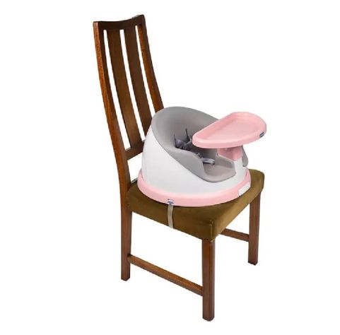 SILLA COMER PORTÁTIL I-TWIST ROSA + SET CONTENEDOR COCODRILO-3
