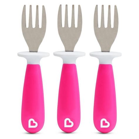 Set de 3 tenedores Rosados Munchkin-0