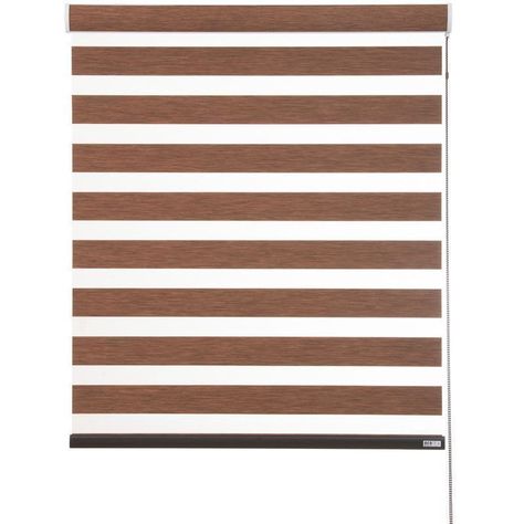 Cortina Roller Dúo Traslúcido 115x170cm Café Claro-1