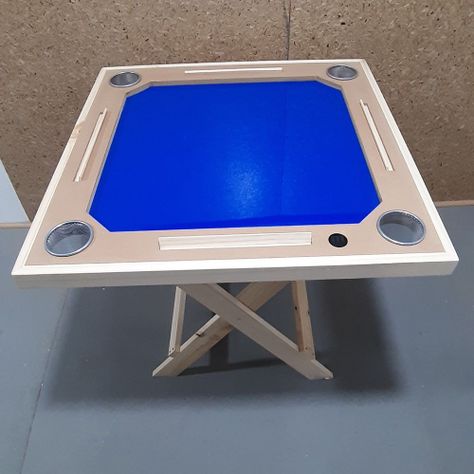 Mesa de domino 79cm x 79cm color azul - generico-2