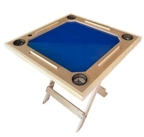 Mesa de domino 79cm x 79cm color azul - generico-1
