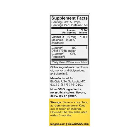 Biogaia Probióticos con Vitamina D Gotas 5 mL-1