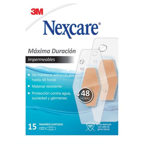 Nexcare Máxima Duración Impermeables 48 hrs Surtidos 15 Unidades-0