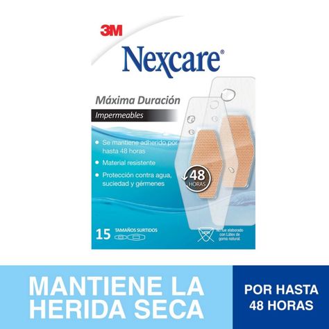 Nexcare Máxima Duración Impermeables 48 hrs Surtidos 15 Unidades-3