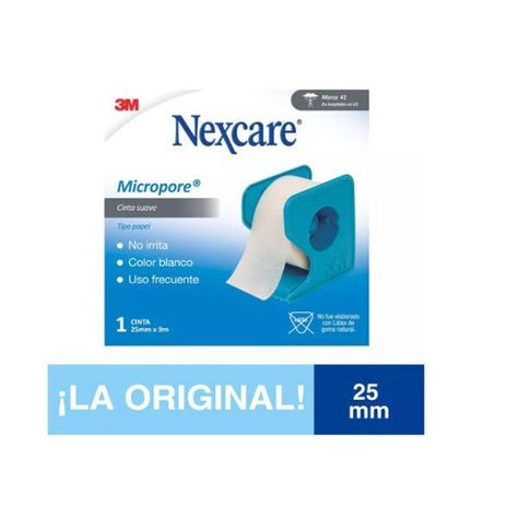 Nexcare Cinta Adhesiva Micropore Blanca 25mm x 9,1mts-0