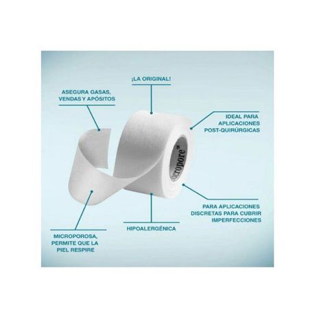 Nexcare Cinta Adhesiva Micropore Blanca 25mm x 9,1mts-3