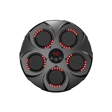 Máquina De Entrenamiento Box Sonido Bluetooth Y Guantes Rojo-0