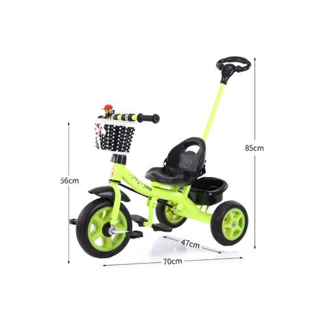Triciclo Bicicleta 2 en 1 Metálico para Niños-2