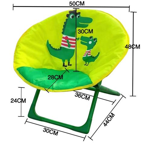 Silla Plegable Camping Animales para Niños, Tigre Amarillo-1