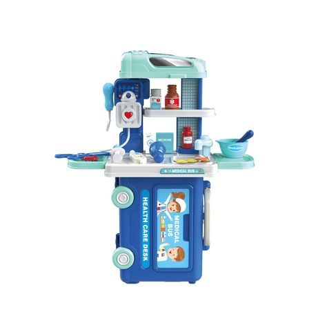 Juguete Centro De Juegos, Medical Bus, Set De Juegos De 29 Piezas-0