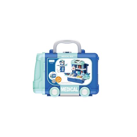 Juguete Centro De Juegos, Medical Bus, Set De Juegos De 29 Piezas-1