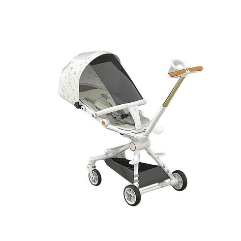 Coche Plegable Múltiples posiciones Ajuste 360 Blanco-0