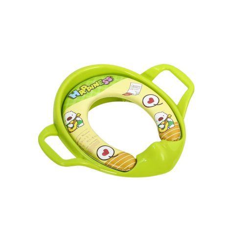 Adaptador para WC Suave y Acolchonado con Asas Bebé Verde-0