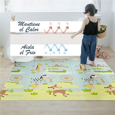 Alfombra Anti Golpe Impermeable 200x180x1.5Cm Osos y Amigos-4